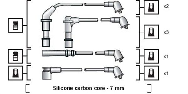 MAGNETI MARELLI Комплект проводов зажигания 941318111090